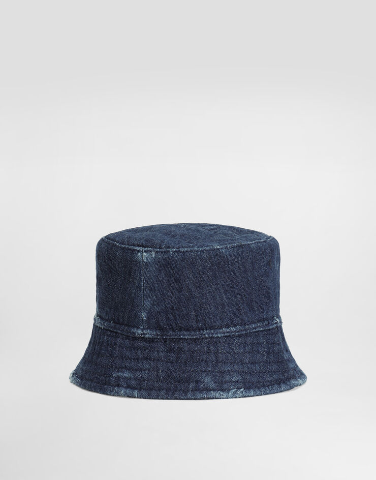 Dolce & Gabbana Bucket hat with dolce&gabbana logo plate Multicolor LB5H55LDD92