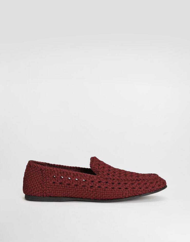 Dolce & Gabbana Slippers in woven fabric Red A50774A0677