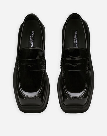 Dolce & Gabbana Patent leather loafers Black A30204A1471
