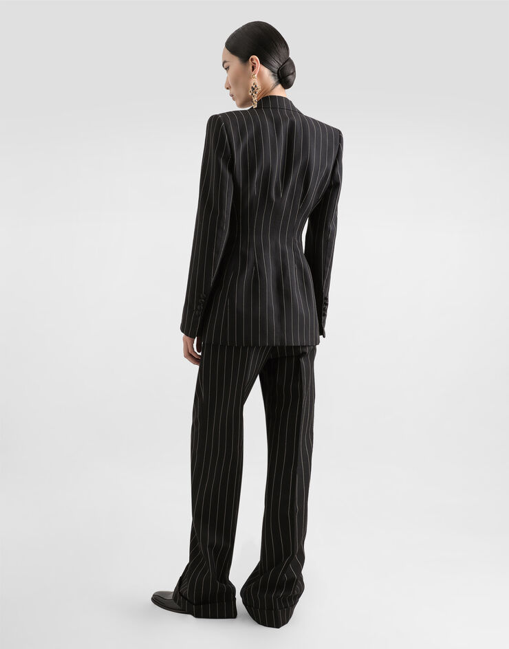Dolce & Gabbana 细条纹羊毛双排扣夹克 多色 F29M2TFR22M