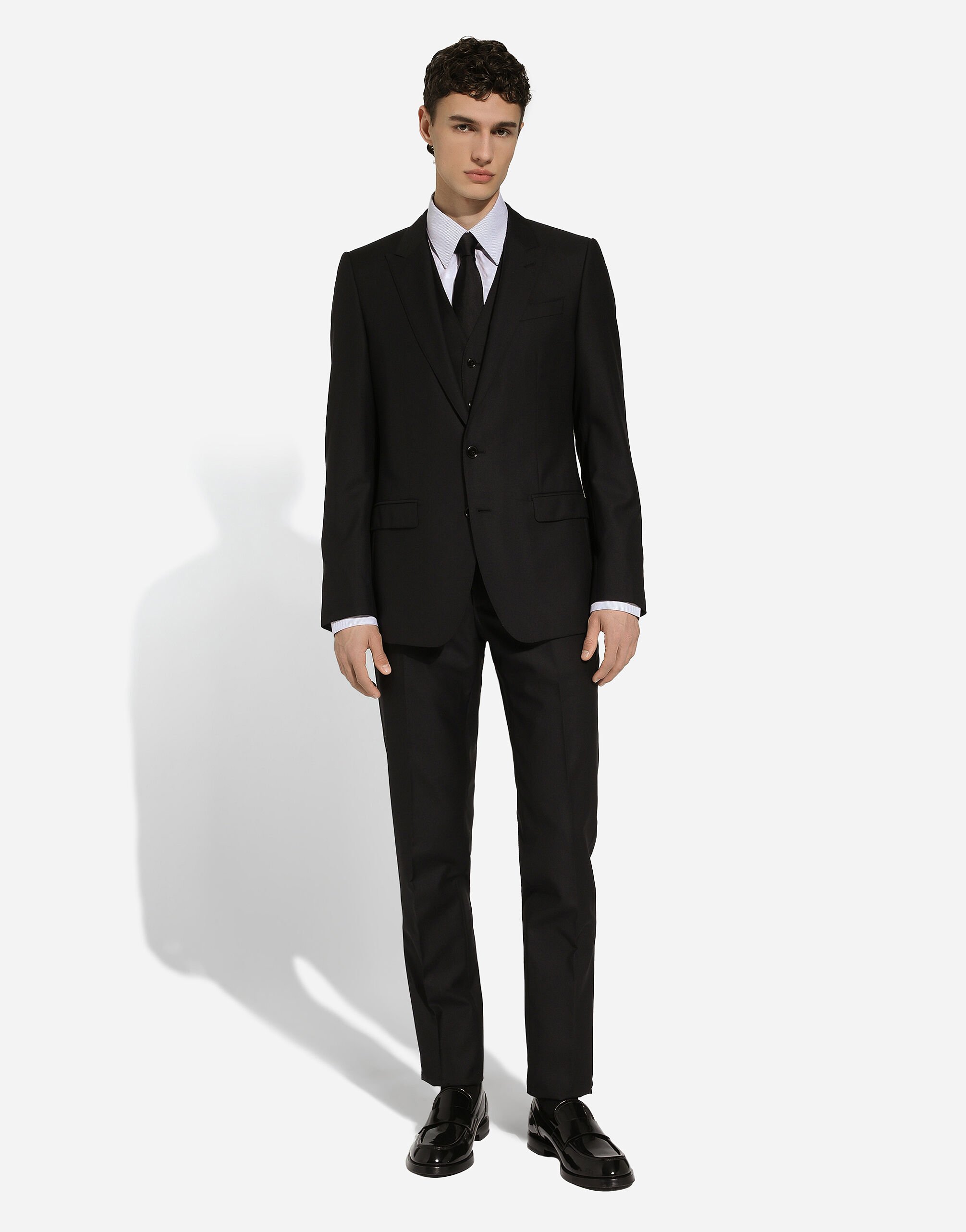 Dolce gabbana black suit clearance