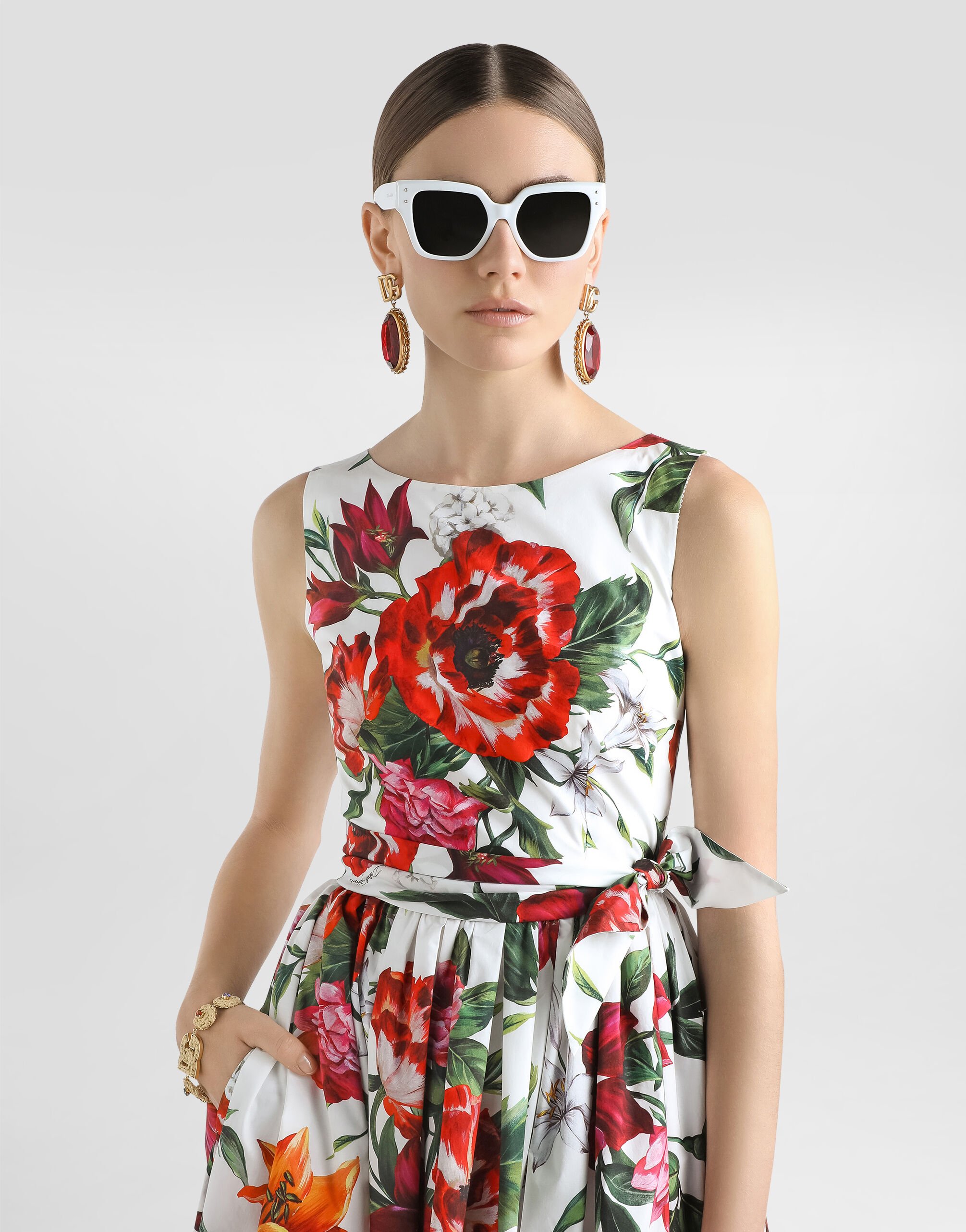☆国内発送☆ Dolce & Gabbana Floral Print dress 29354598_58378638_600.jpg
