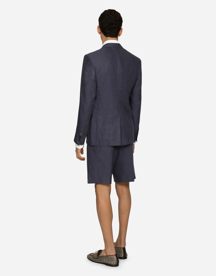 Dolce & Gabbana Linen shorts Blue GW0MATGG868