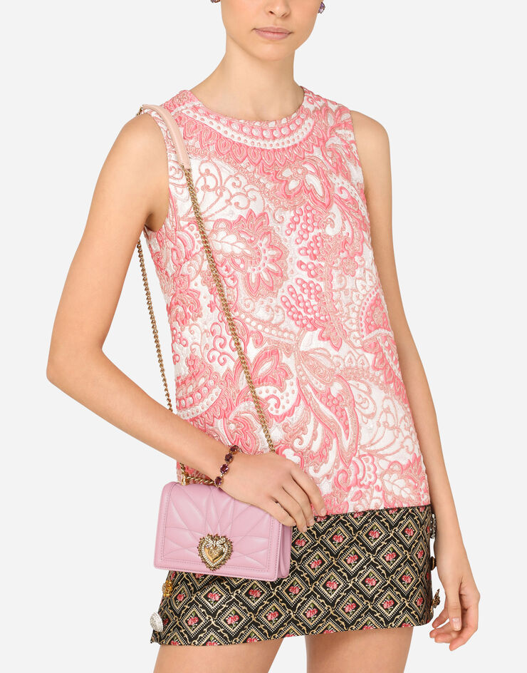 Small Devotion crossbody bag in quilted nappa leather in PINK for Women ...
