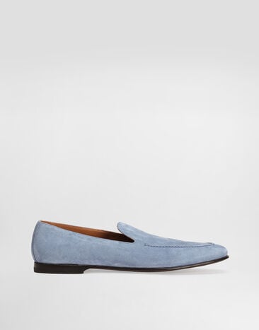 Dolce & Gabbana Split calfskin slippers Azure A50716AT441