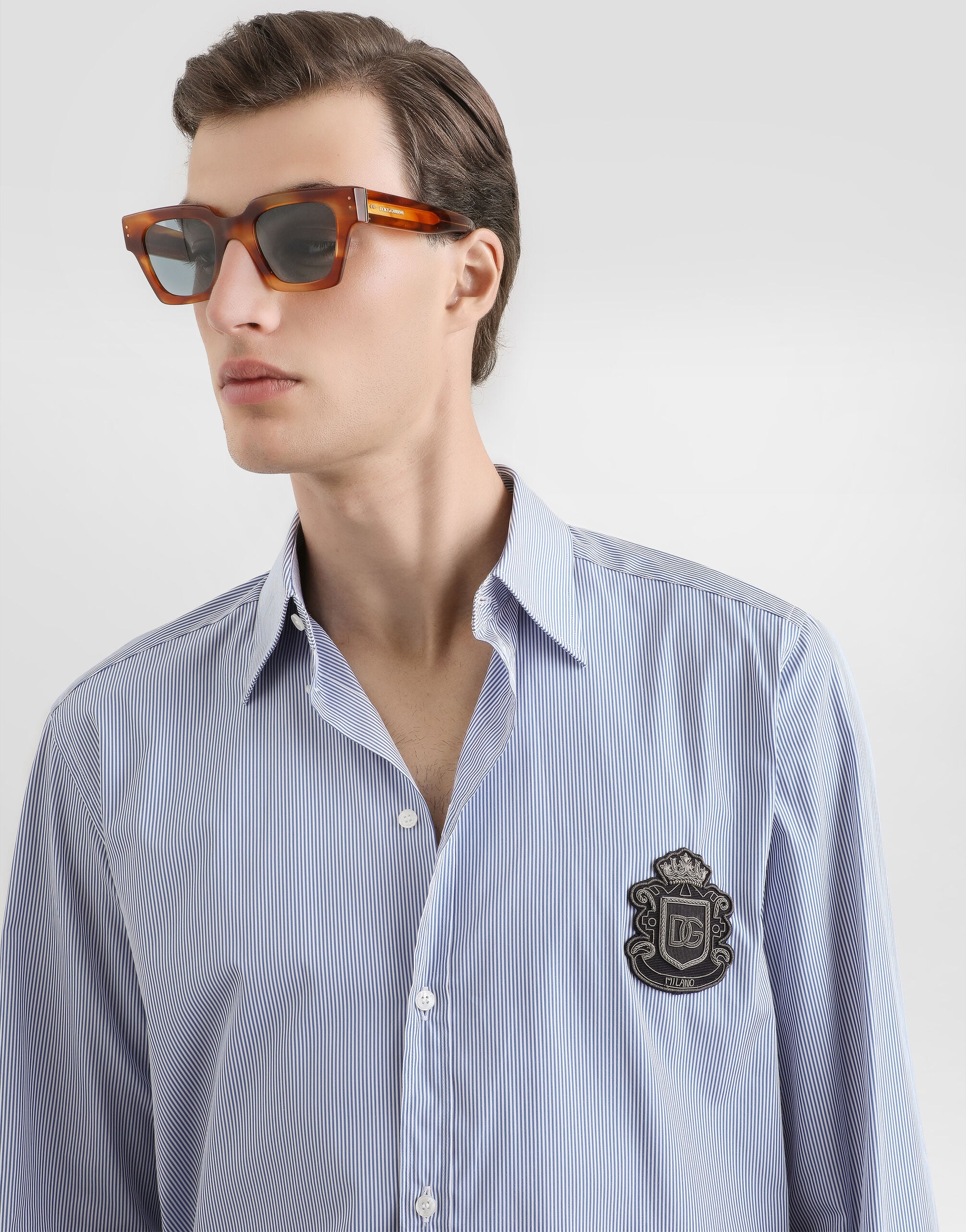 Striped martini shirt in Multicolor for Men | Dolce&Gabbana® US