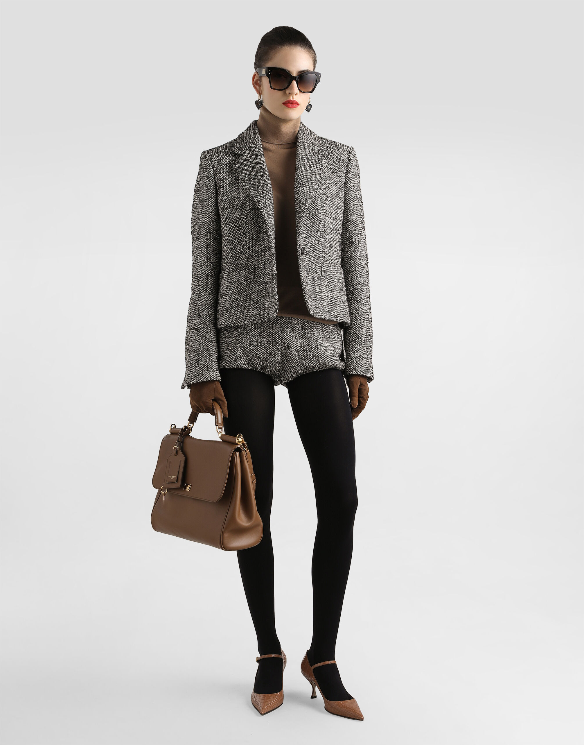 DOLCE & GABBANA ウール ハーフコート オフホワイト DOLCE & GABBANA ウール ハーフコート オフホワイト DOLCE