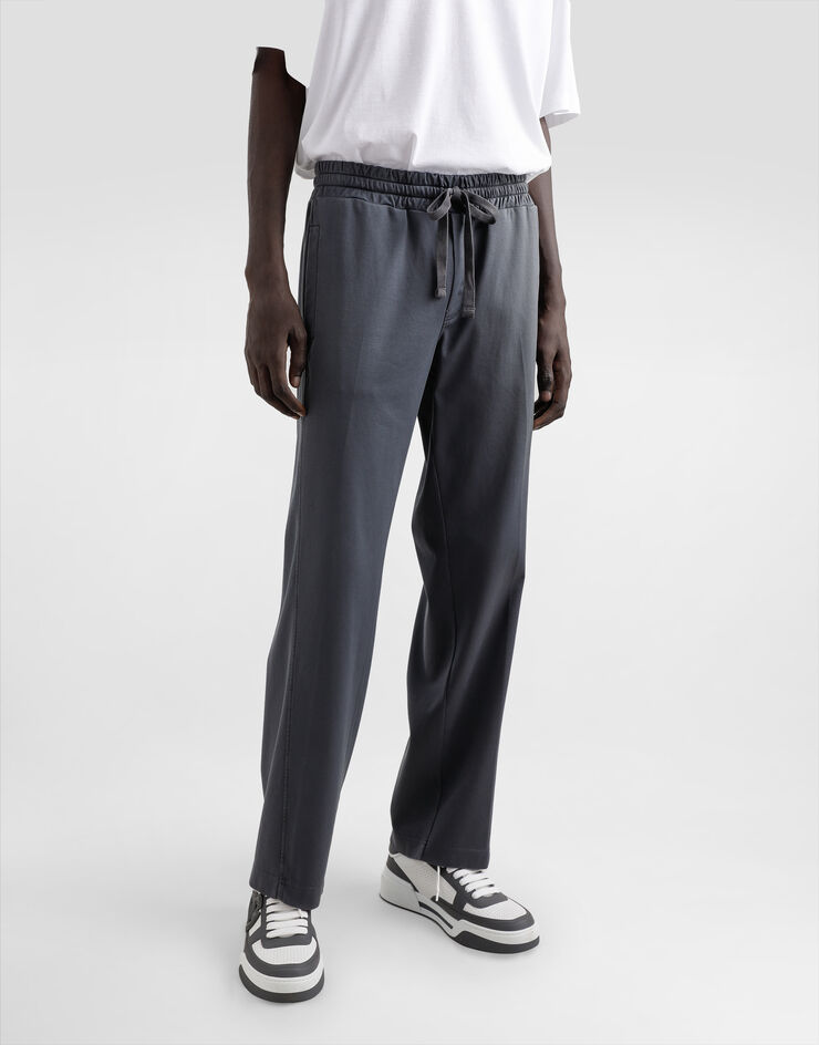 Dolce & Gabbana Pantalón de chándal en punto elástico Gris GP0Z1TG7N7G