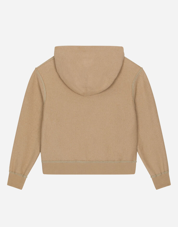 DolceGabbanaSpa Hoodie with coin print Beige L4JWIGG7J4P