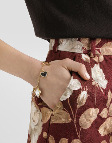 Dolce & Gabbana Italian Tailoring bracelet with heart charms Gold WBR6I1W1111