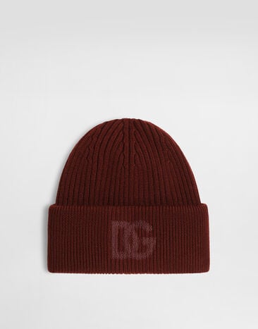 Dolce & Gabbana Virgin wool hat with logo  GX66KZJDVN6