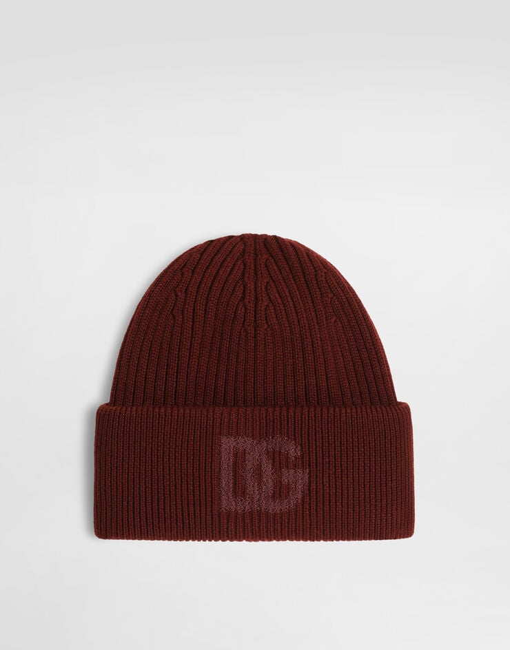 Dolce & Gabbana Virgin wool hat with logo  GX66KZJDVN6