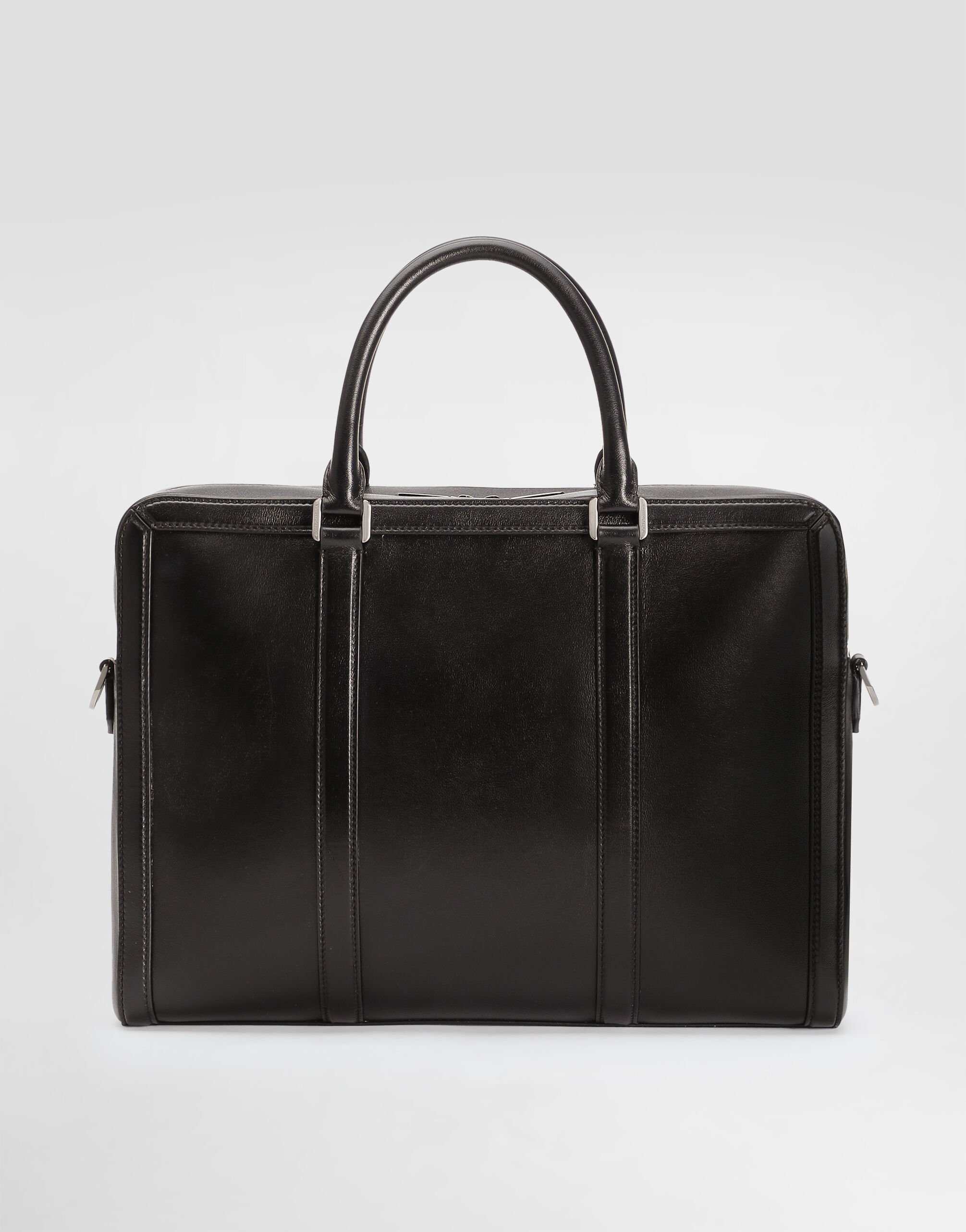Calfskin briefcase in Black for Men | Dolce&Gabbana® US