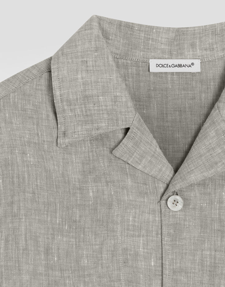 Dolce & Gabbana Linen shirt Green L44S24FU4LG