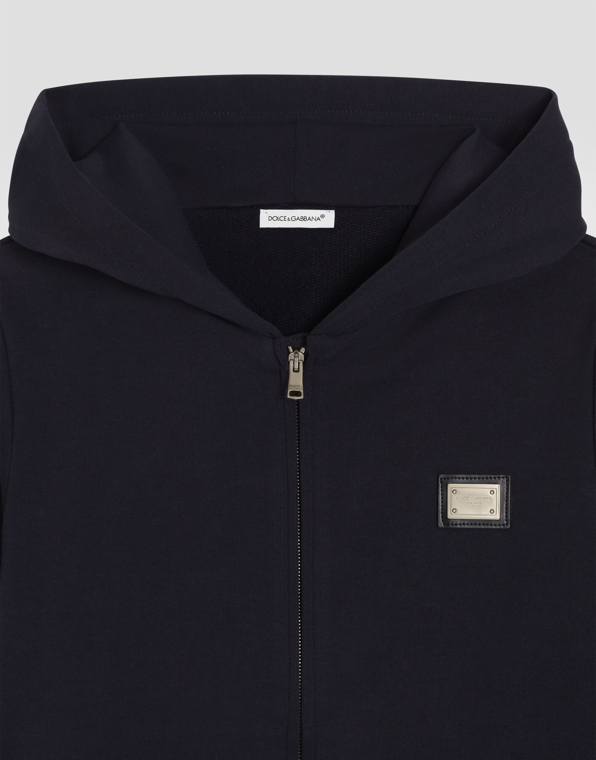 CAPPUCCIO CON ZIP in Blue for Boys | Dolce&Gabbana® US