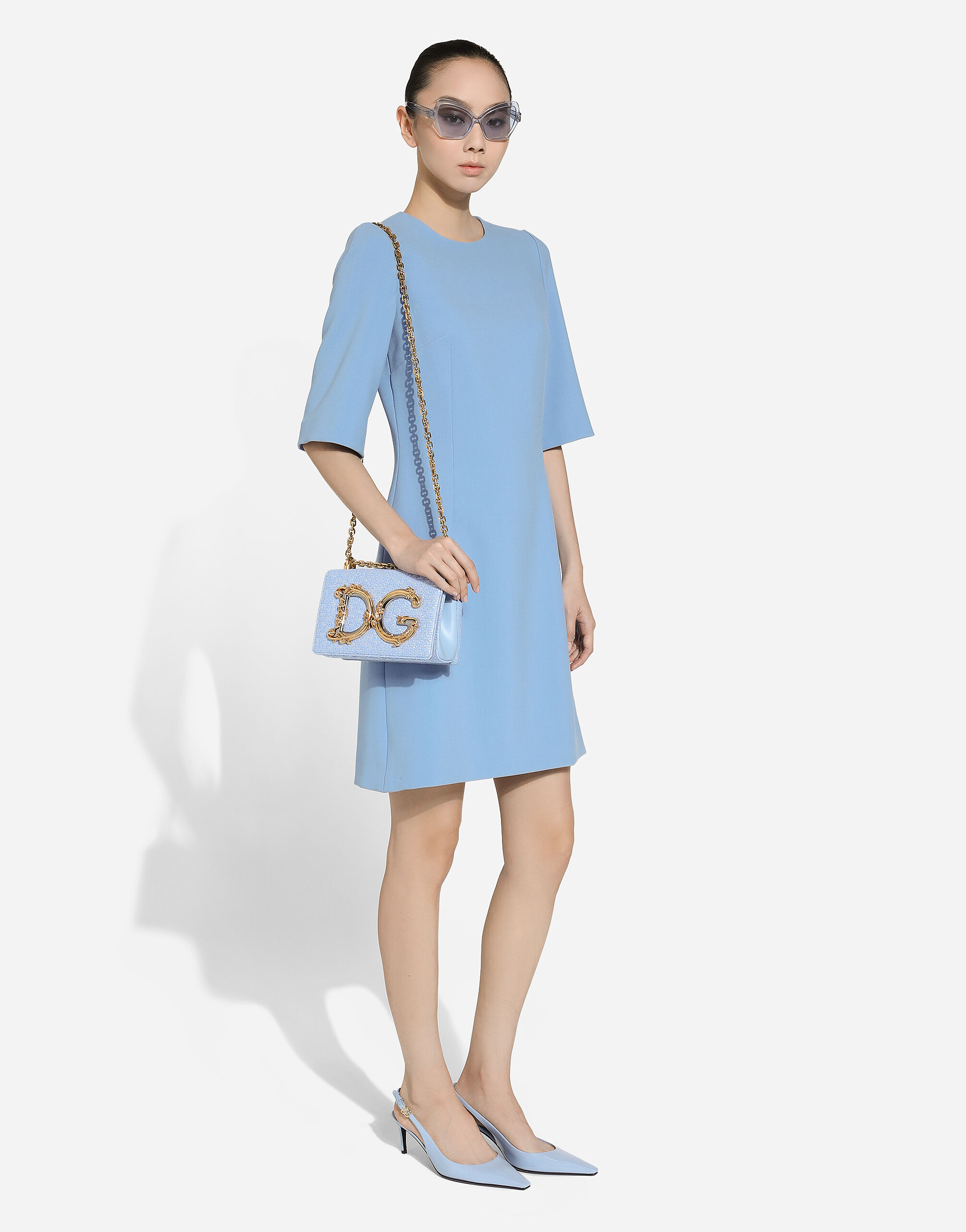 Medium DG Girls shoulder bag in Light Blue for Women Dolce Gabbana US