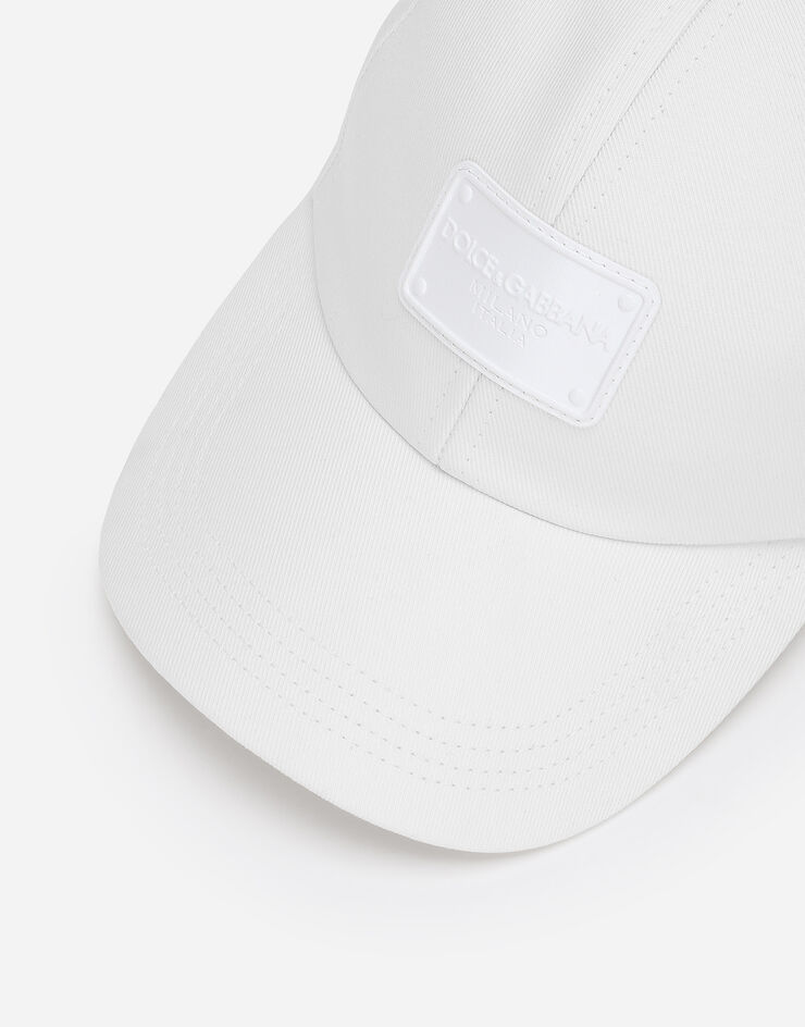Dolce & Gabbana Baseball cap with branded tag White GH590AGH383