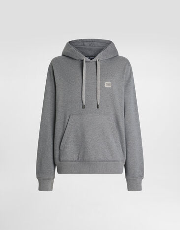 Dolce & Gabbana Cotton hoodie with tag Print G9BJATFS785