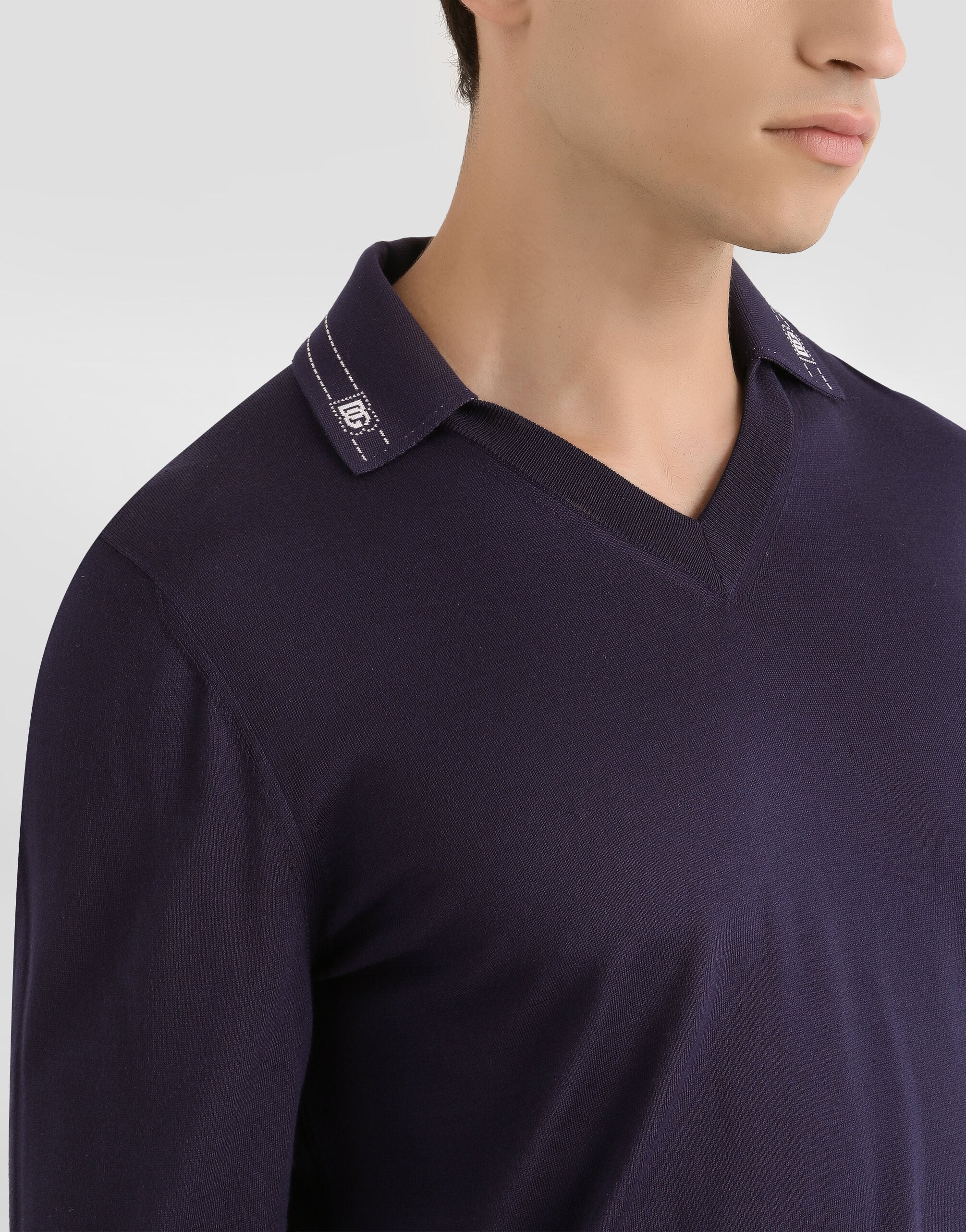 Silk polo shirt - thumbnail 4