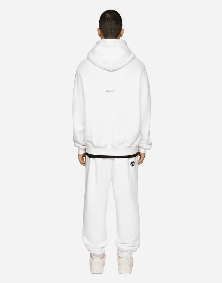 Dolce & Gabbana スウェットパーカ ジャージー DGVIB3プリント ホワイト G9AKPTG7K3G