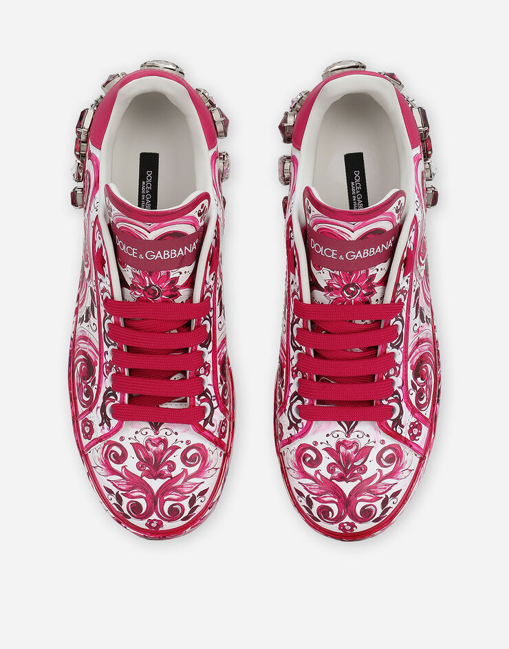 Dolce&Gabbana Calfskin Portofino sneakers Multicolor CK1544AD466