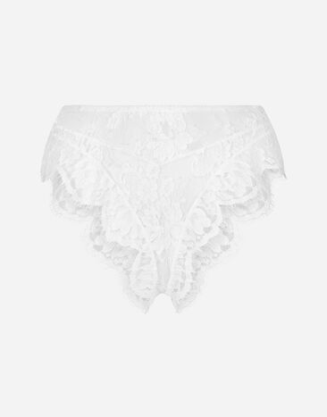 Dolce & Gabbana ハイウエストショーツ レース ホワイト O2C69TONO15