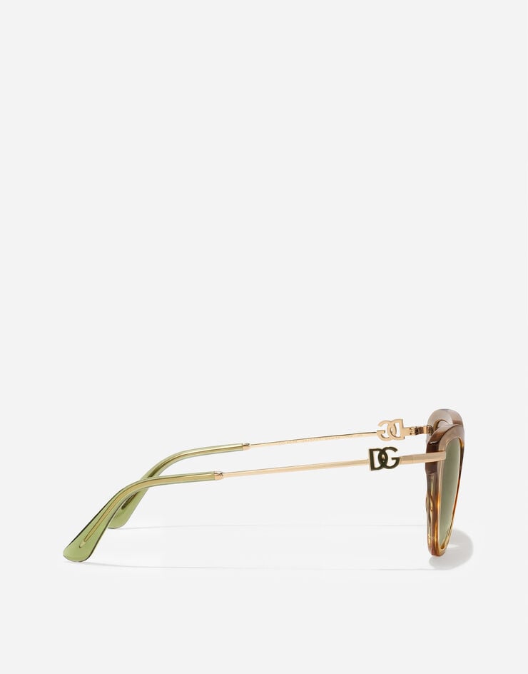 Dolce & Gabbana DG Glow Sunglasses Striped green transparent VG4534VP571