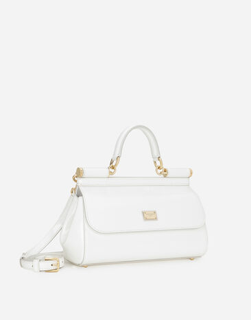 Dolce & Gabbana Удлиненная сумка Sicily с короткой ручкой белый BB7652A1037