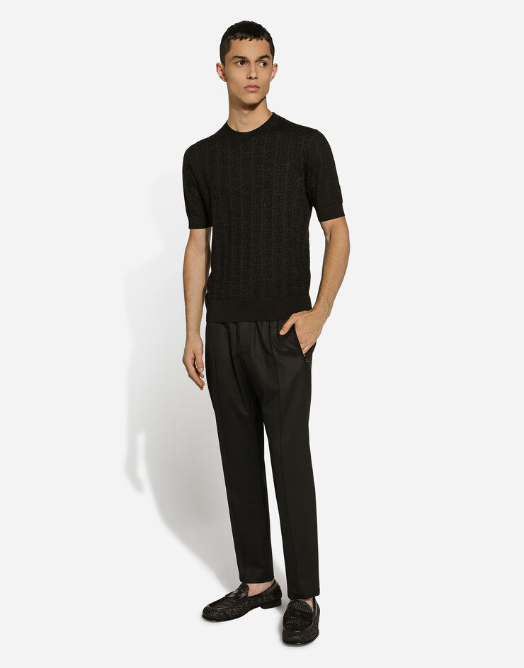 Dolce & Gabbana Wool jogging pants Black GYACETFU21Q