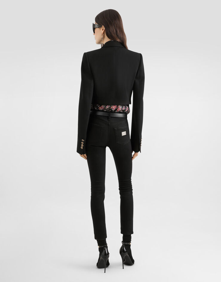 Dolce & Gabbana Small flower bouquet-print chiffon top Multicolor F7BJ8TIS10F