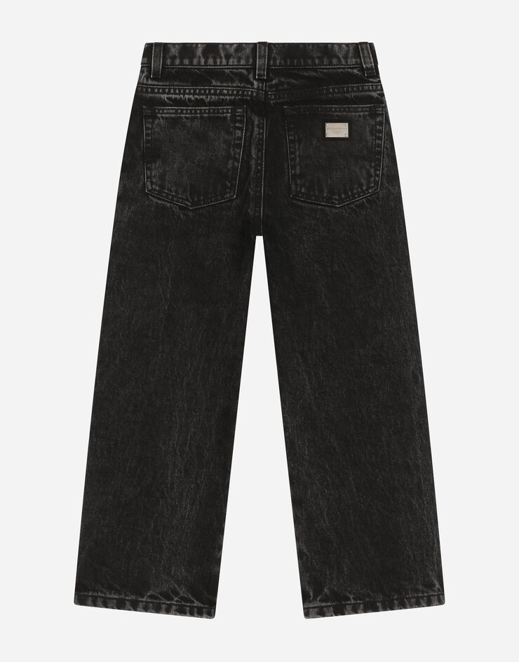 Dolce&Gabbana 5-pocket jeans with silk twill interior Multicolor L42F44LDB86