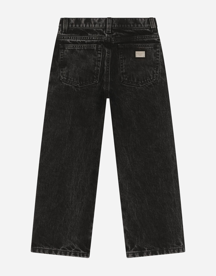 Dolce&Gabbana 5-Pocket-Jeans mit Innenseite aus Seidentwill Mehrfarbig L42F44LDB86