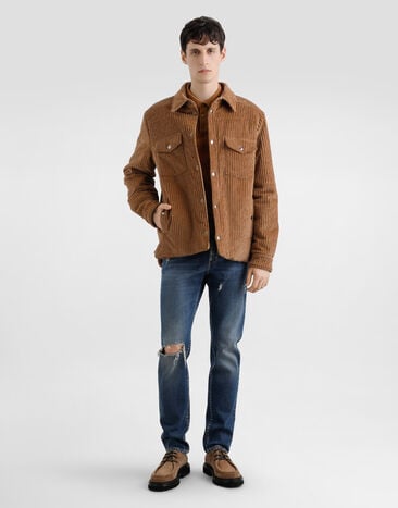 Dolce & Gabbana جينز قطن مرن بقصة ضيقة متعدد الألوان GY07CDG8NK4