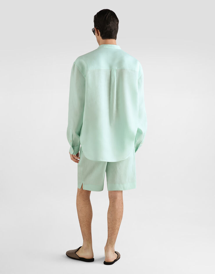 Dolce & Gabbana Camisa en lino Dolce & Gabbana Camisa en lino Azure G5OR0TFU4JB
