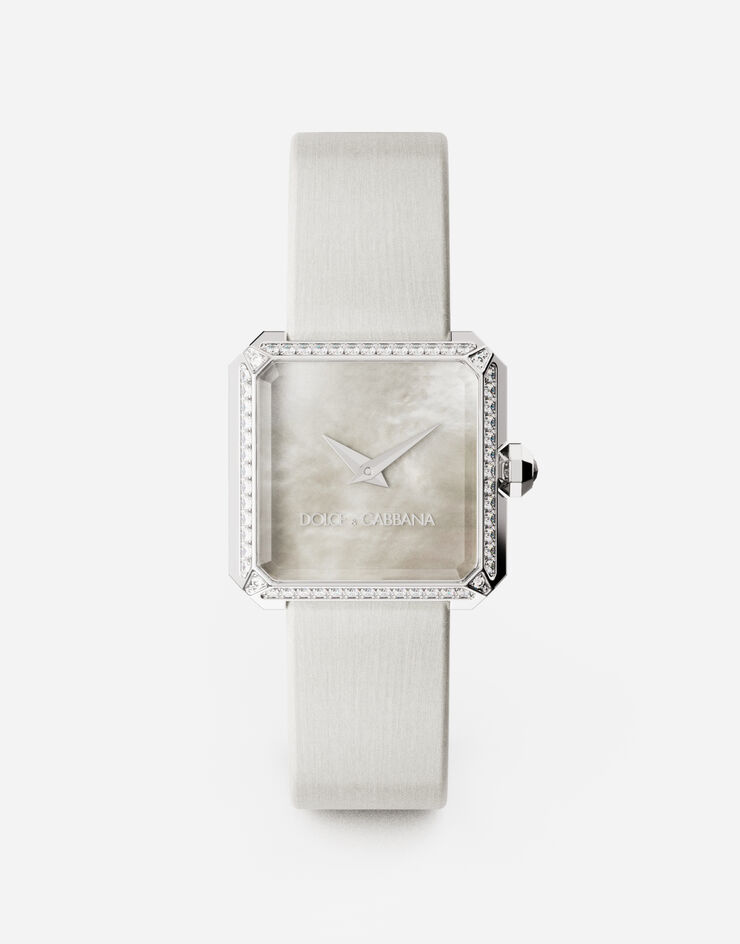 Dolce & Gabbana Sofia steel watch with colorless diamonds 象牙色 WWJC2SXCMDT
