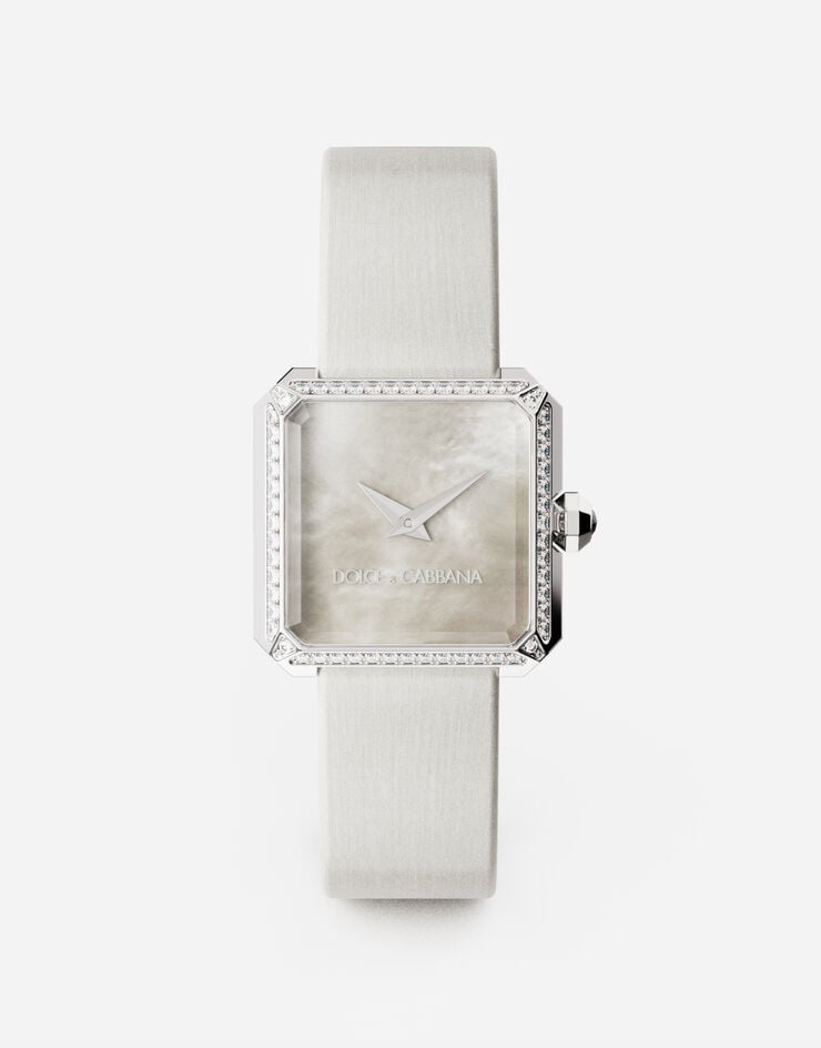 Dolce & Gabbana Sofia steel watch with colorless diamonds Ivoire WWJC2SXCMDT