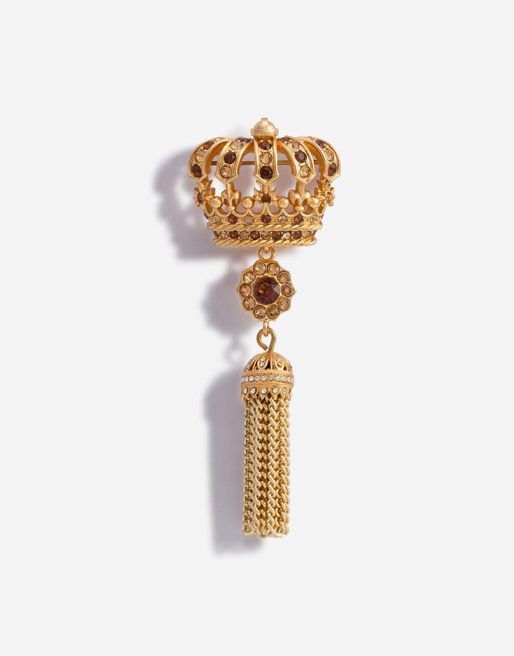 BROOCH WITH CROWN AND TASSEL - Main Image
