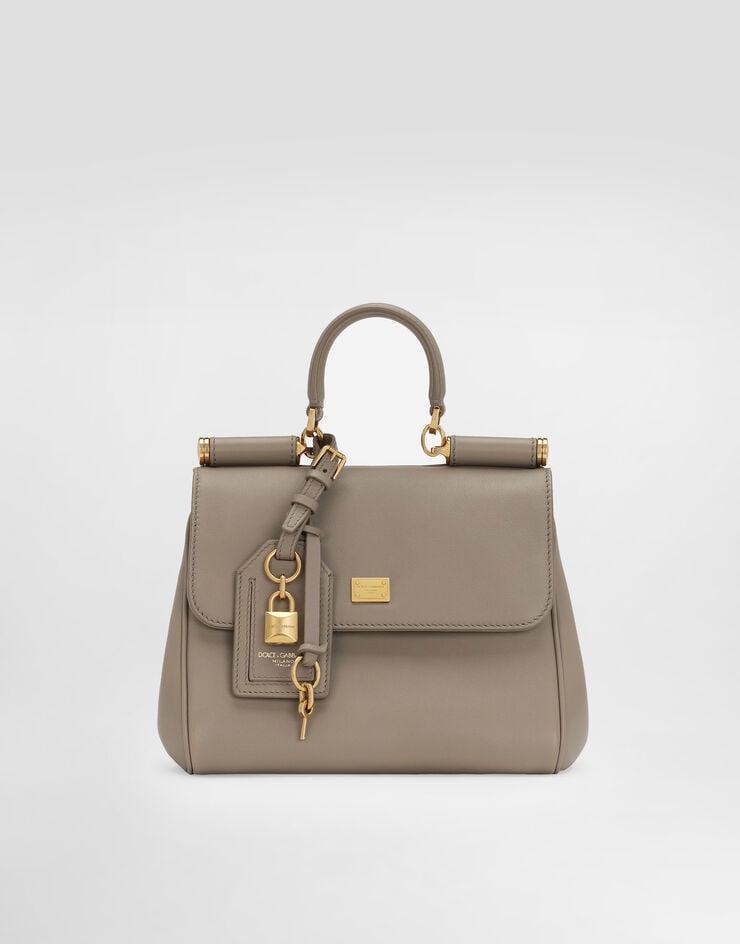 Dolce & Gabbana My Sicily plongé calfskin bag Beige BB7781B7321