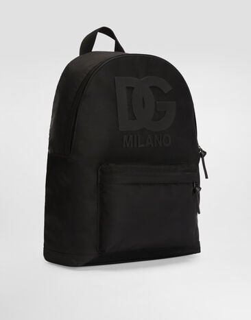 Dolce & Gabbana Nylon backpack with logo Black EM0074A0567