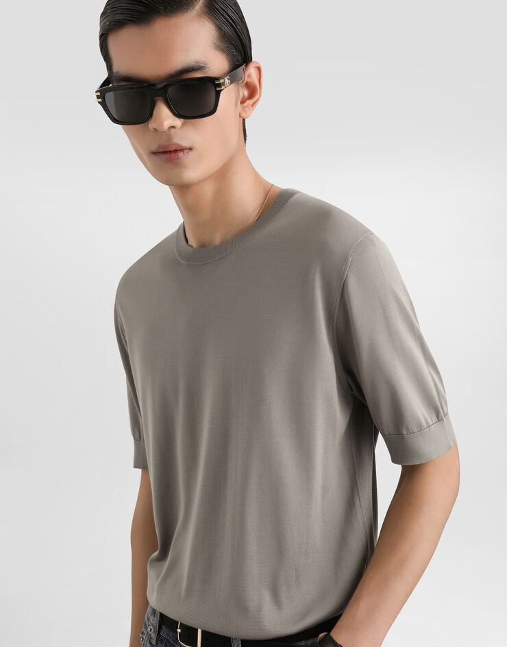 Dolce & Gabbana Silk pullover Beige GXX03ZJBSO5