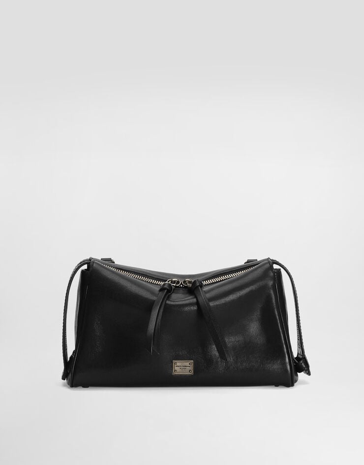 Dolce & Gabbana Vittoria tempesta calfskin shoulder bag Dolce & Gabbana Vittoria tempesta calfskin shoulder bag Black BM2049AU994