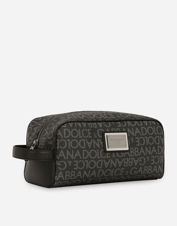 Dolce & Gabbana Coated jacquard toiletry bag Multicolor BT0989AJ705