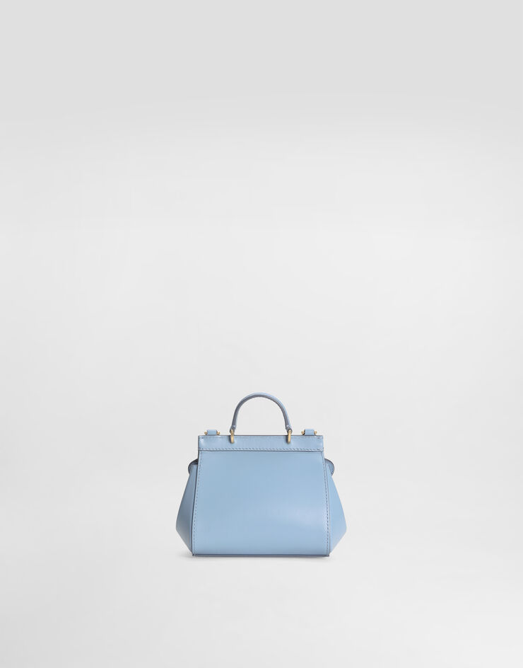Dolce & Gabbana Calfskin nappa Sicily crossbody bag with patch embellishment Azure EB0003AS014