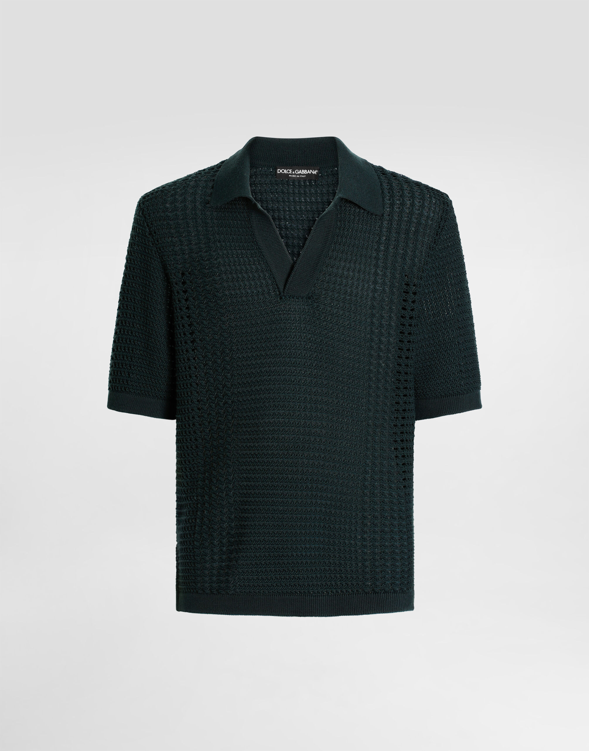 Wool polo shirt