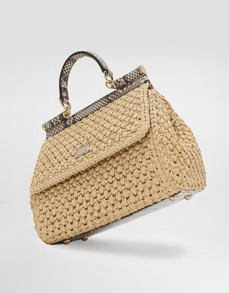 Dolce & Gabbana Henkeltasche Sicily mittelgroß Neutral BB6003A2Y84