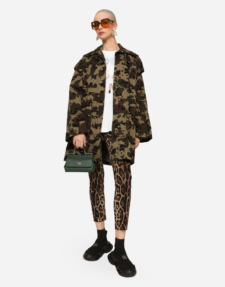 Dolce & Gabbana Leopard-print cady leggings 动物纹印花 FTANETFSRKI