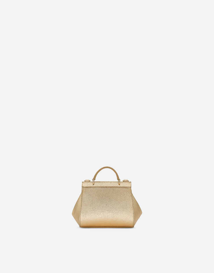 Dolce & Gabbana Sicily mini bag in Dauphine leather Gold EB0003AH443