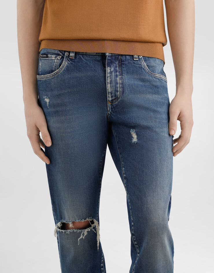 Dolce & Gabbana Vaqueros slim de algodón elástico Multicolor GY07CDG8NK4