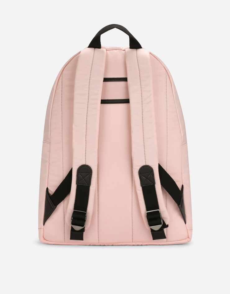 Dolce & Gabbana Nylon backpack with DG logo Pink EM0074AK441