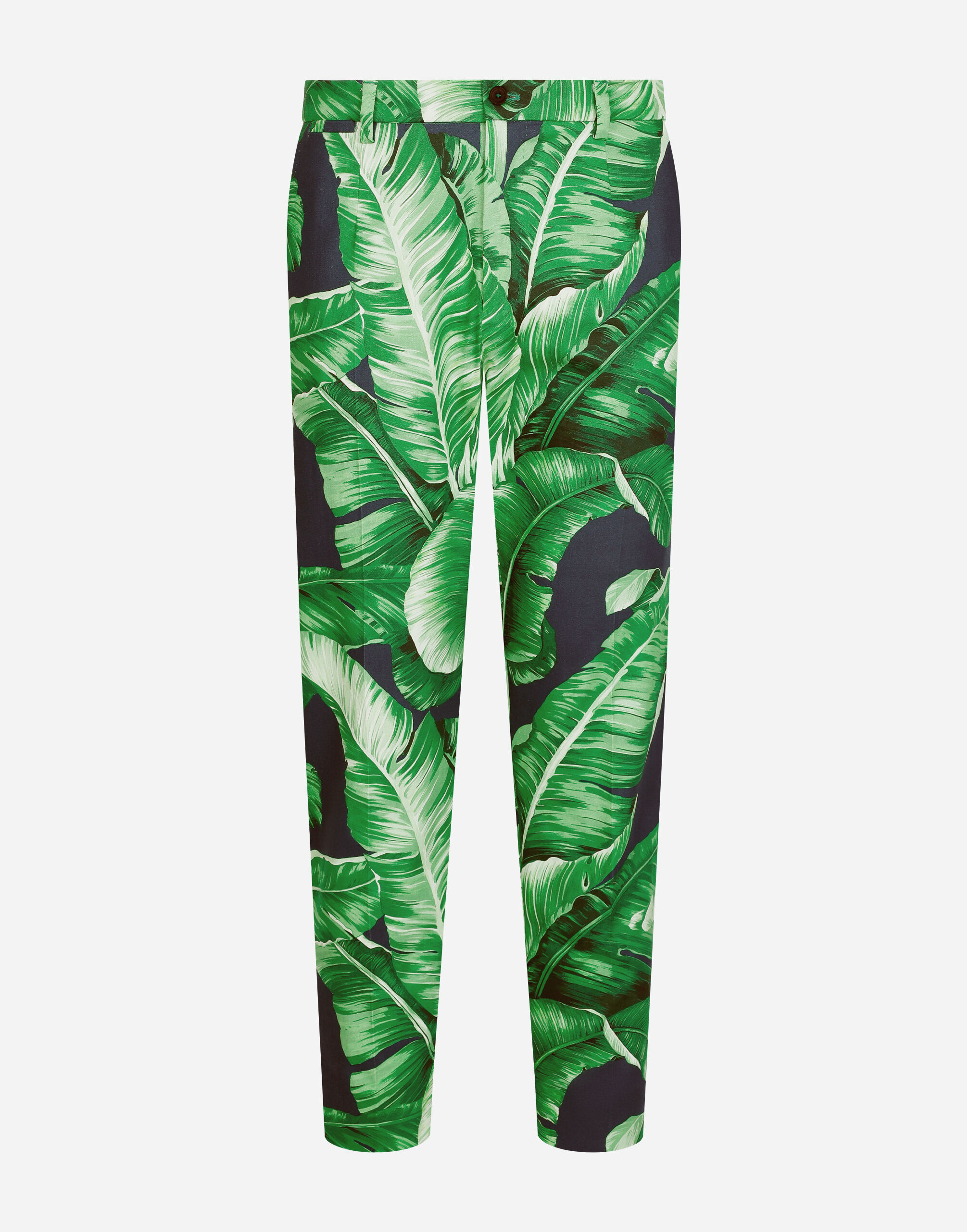 Dolce & Gabbana Cotton pants with banana tree print Print GVCRATHI1QB